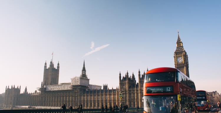 Houses of parliament on a sunny day